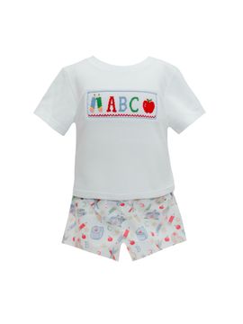 School Days Smock Short Set