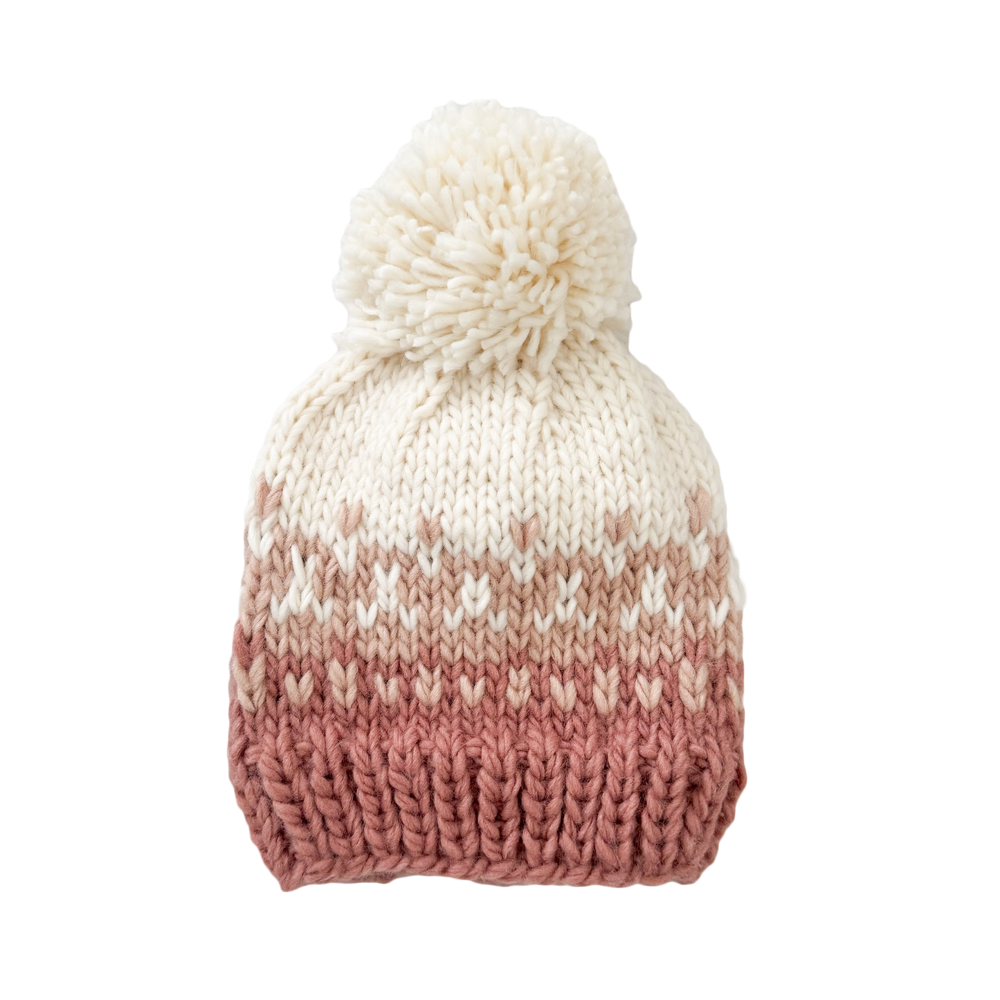 Nell Stripe Hat, Rose/Blush