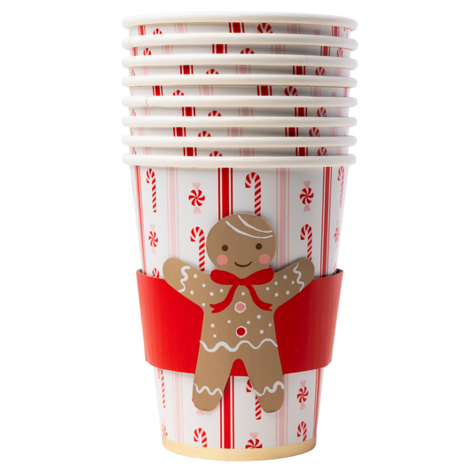 Sweet Gingerbread Hot Cups, Set of 8