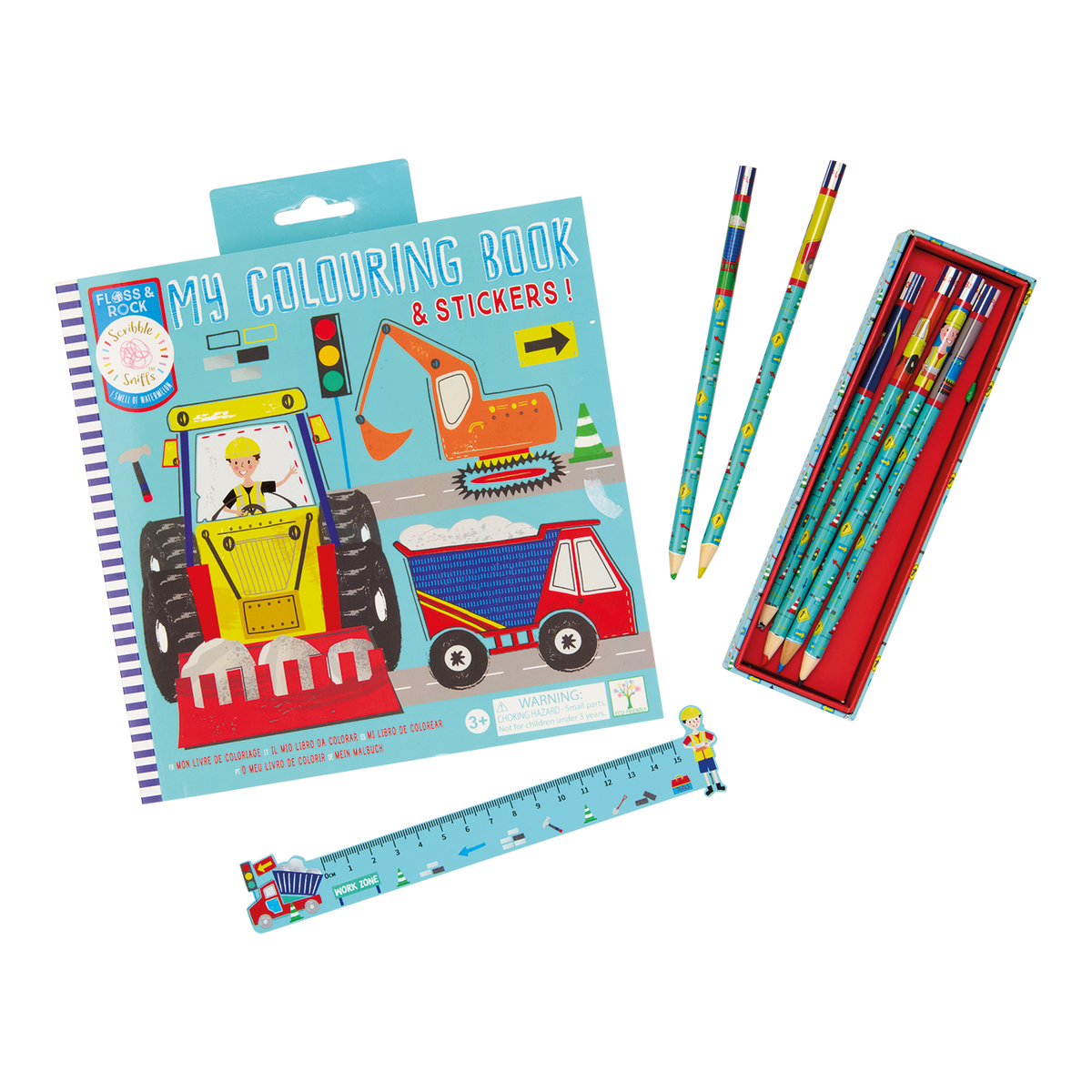Construction My Pack of 6 Coloring Pencils