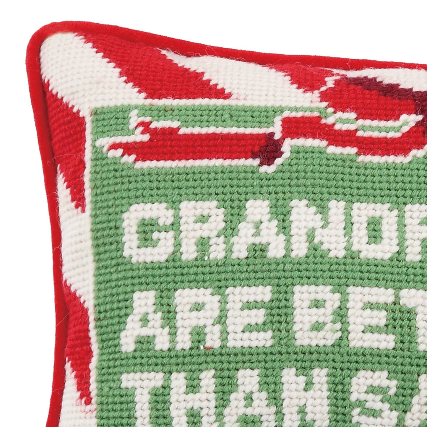 Grandparents Are Better Needlepoint Pillow