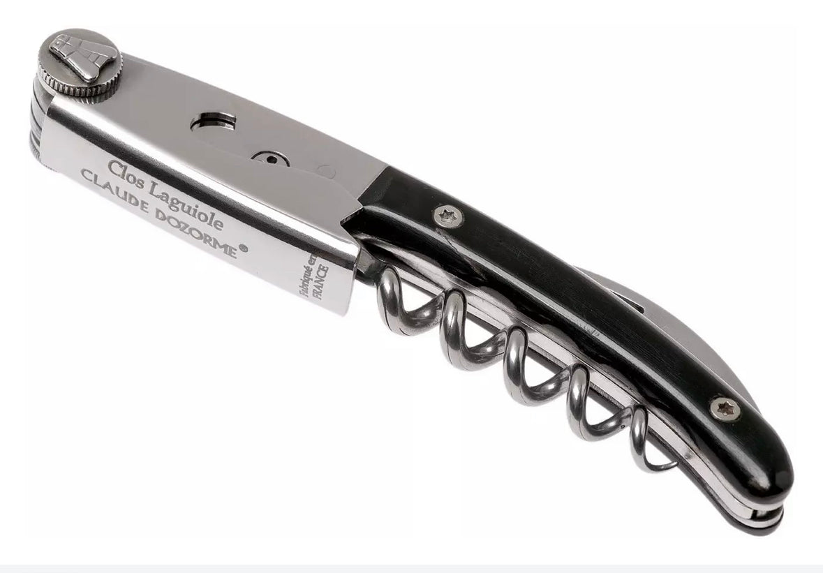 Black Horn Handle Clos Laguiole Corkscrew
