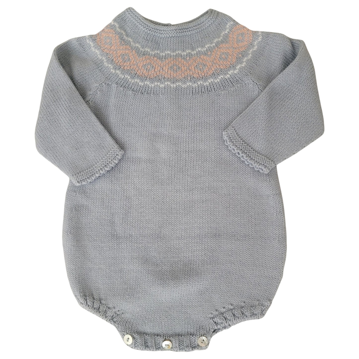 Fair Isle Blue & Rose Bubble