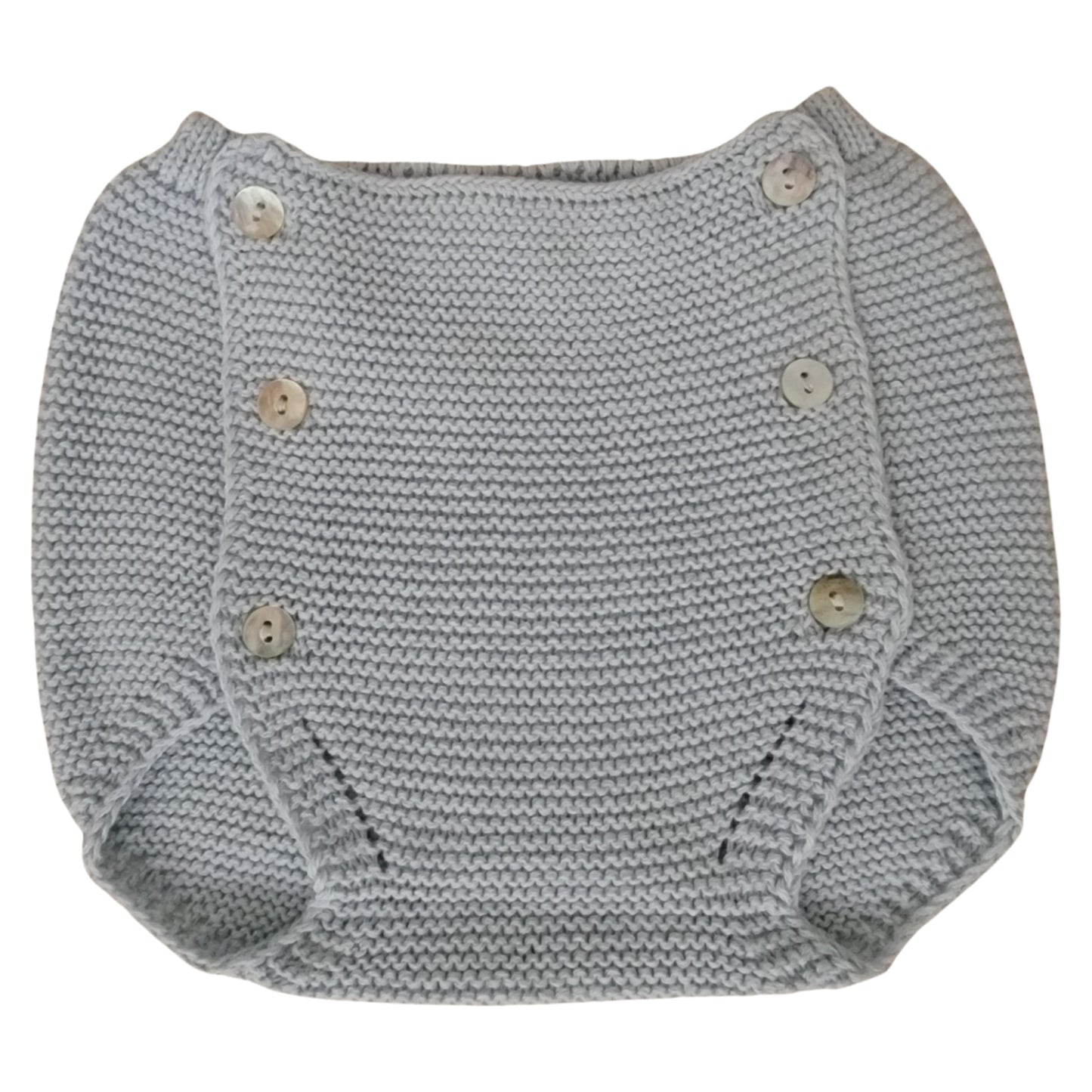 Button Front Lt. Blue Diaper Cover