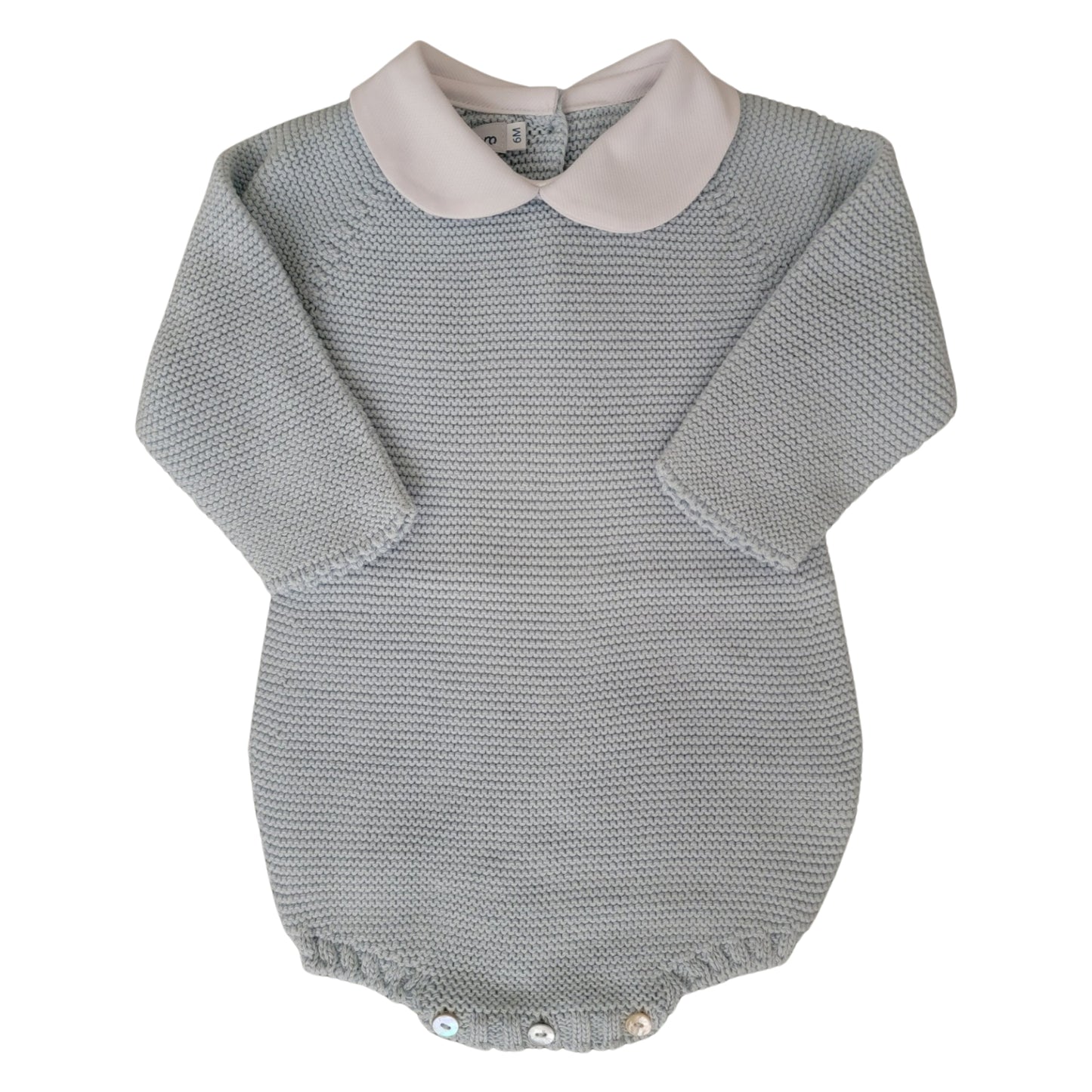 Boy Long Sleeve Collared Lt. Blue Bubble