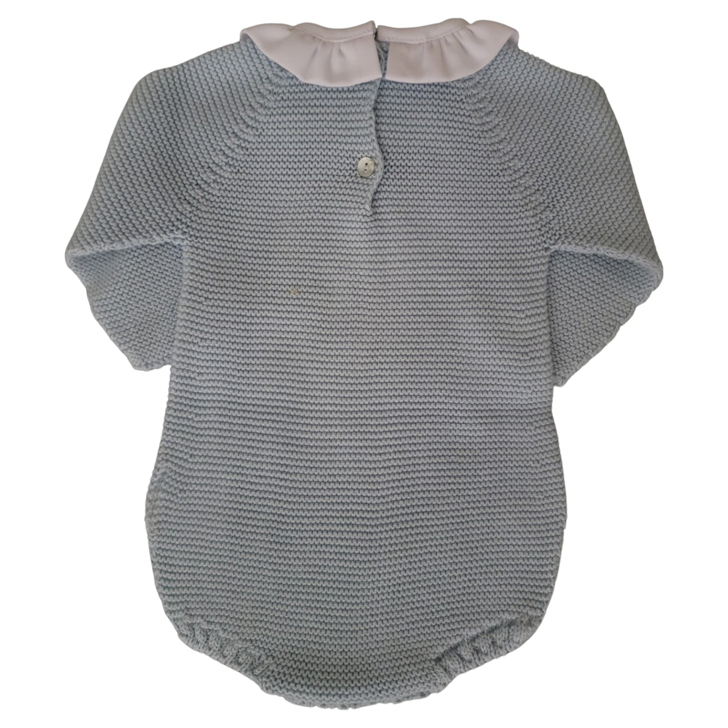 Girl Long Sleeve Ruffle Collar Lt. Blue Bubble