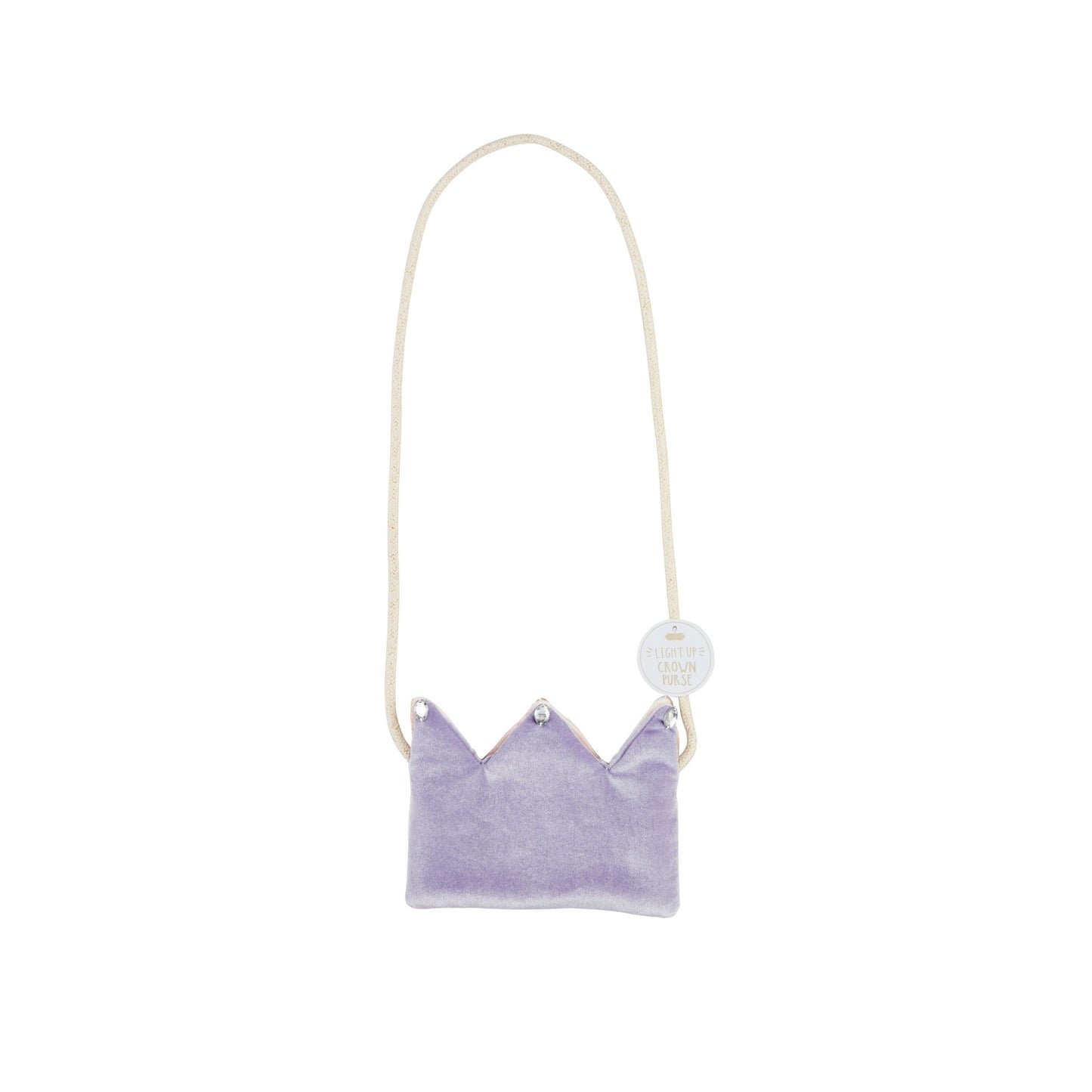 Purple Light Up Crown Purse