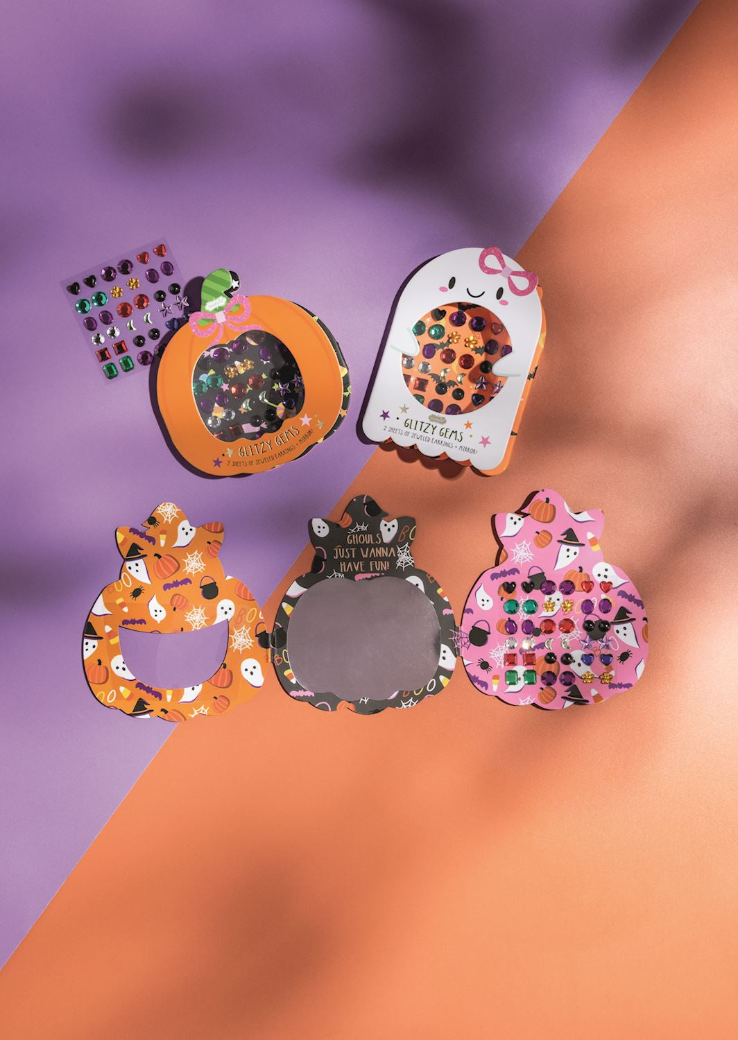 Halloween Glitzy Gems Sticker Earrings