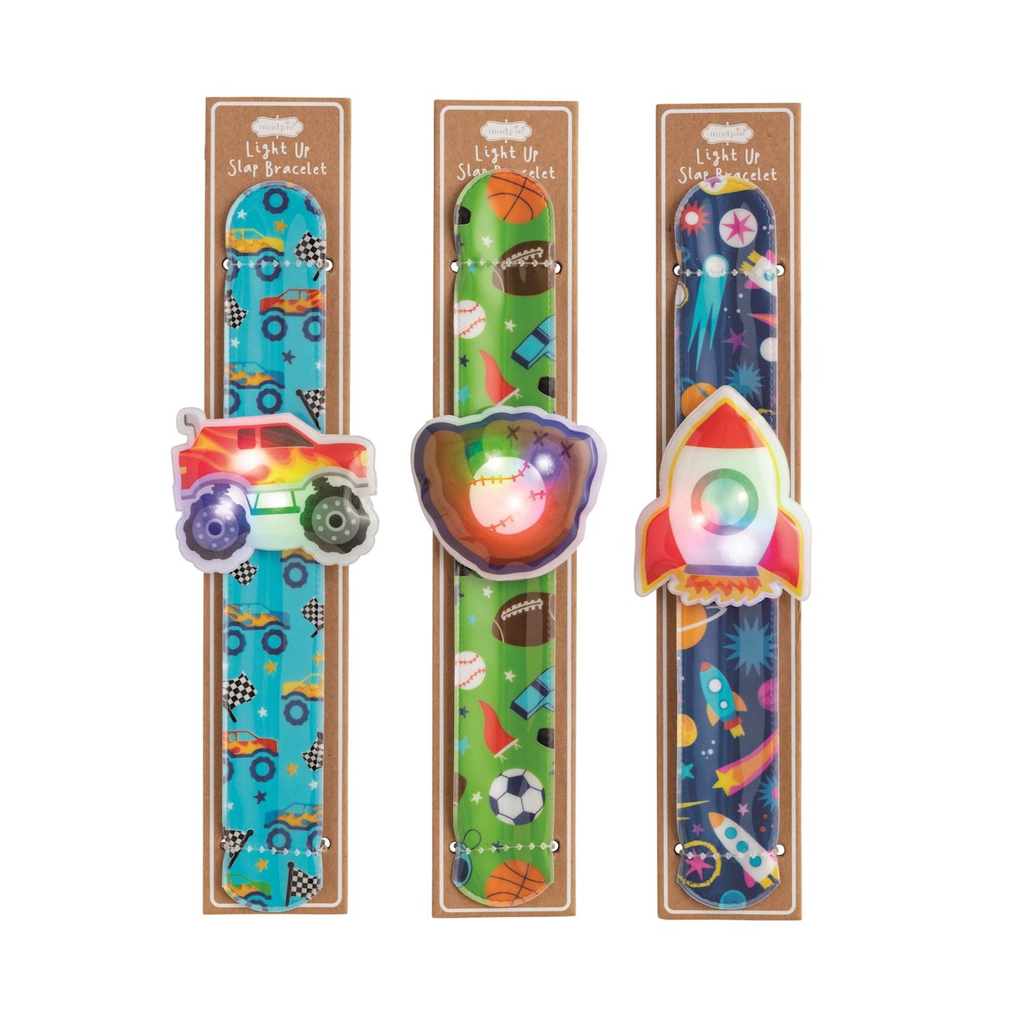 Boy Light-Up Slap Bracelets