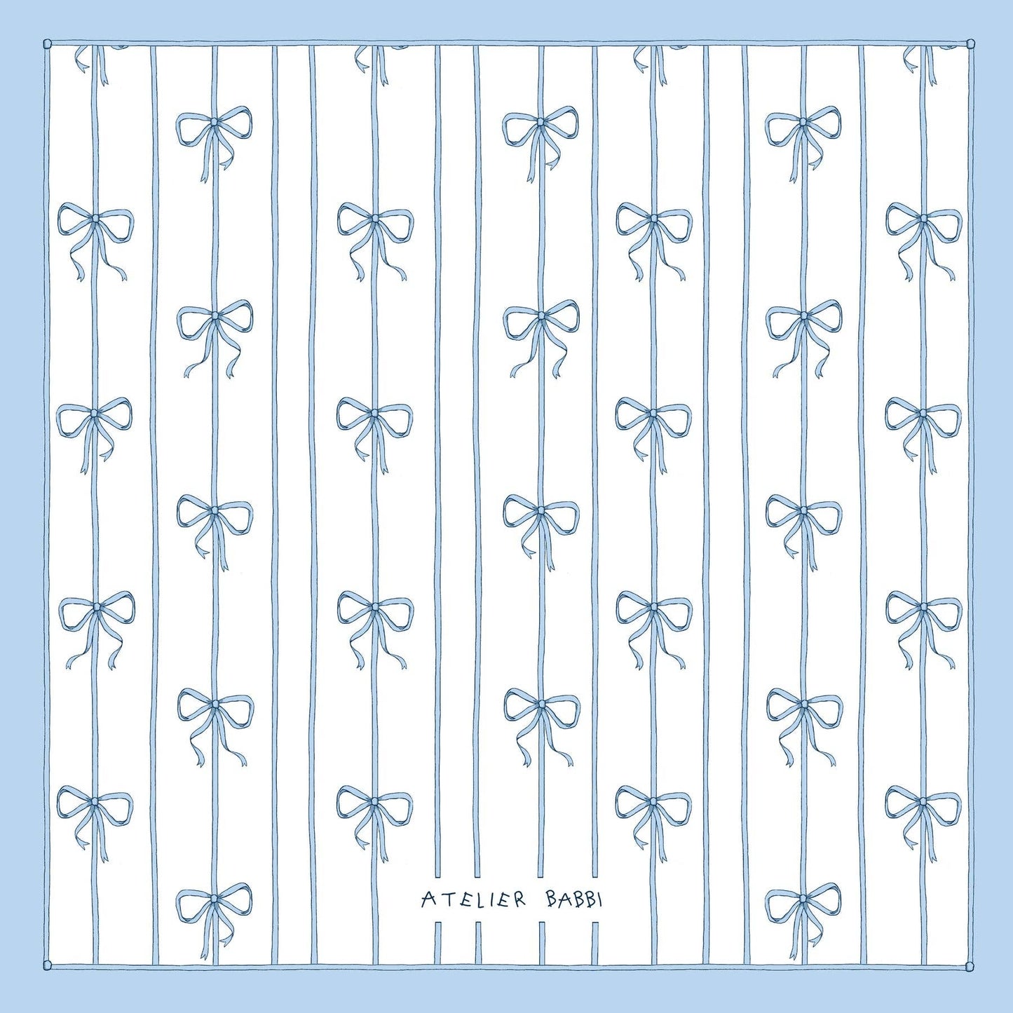 Muslin Swaddle, Blue Ribbon