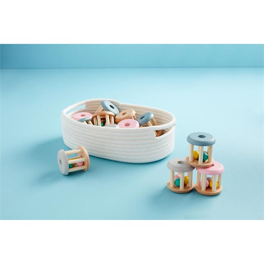 Wooden Rolling Rattle