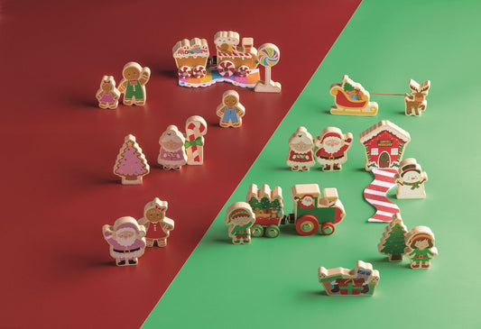 Gingerbread Wood Toy Set
