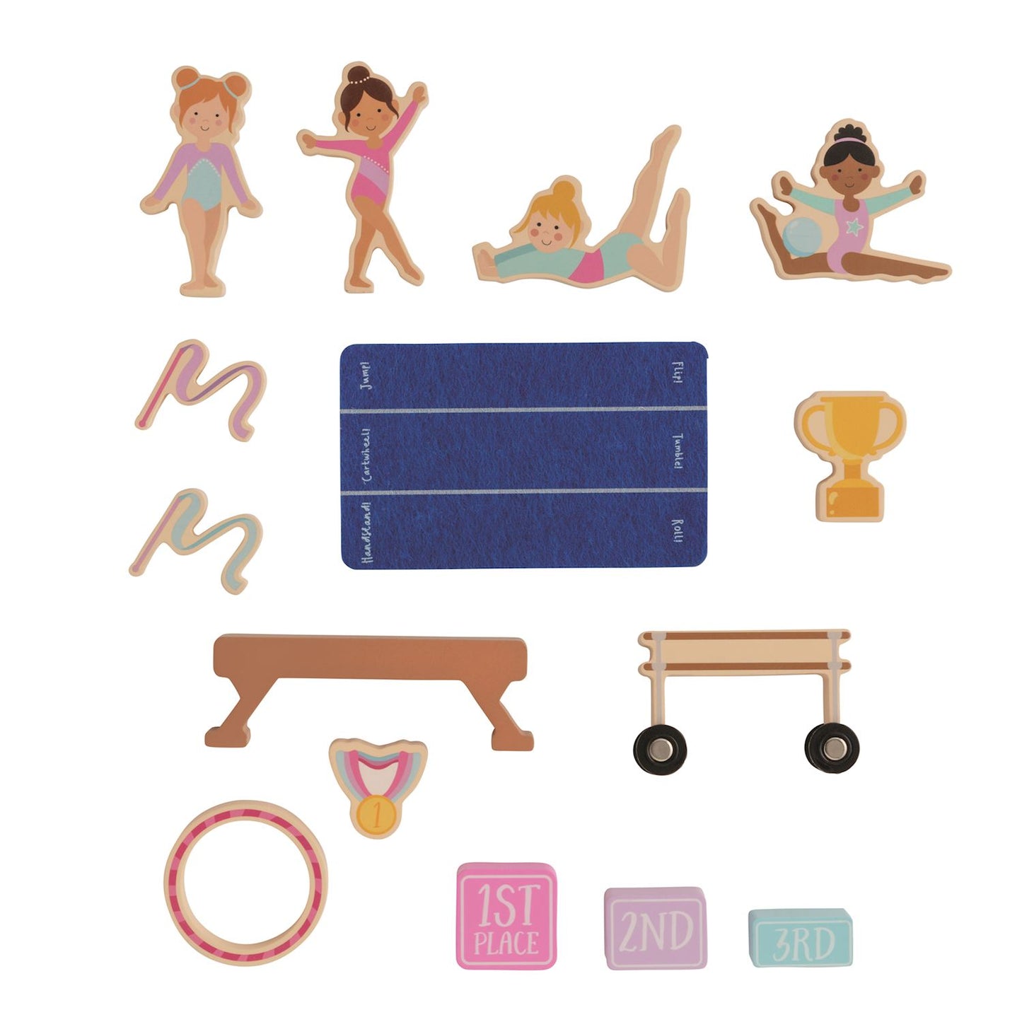 Gymnastics Wood Toy Set