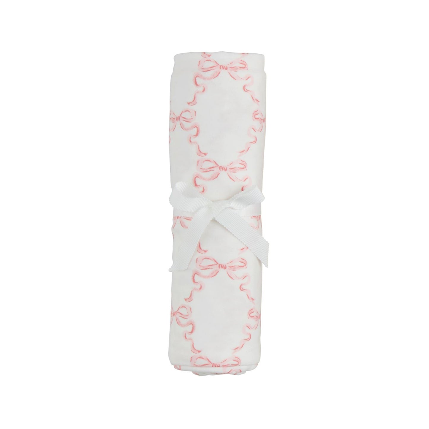 Bow Print Soft Knit Swaddle