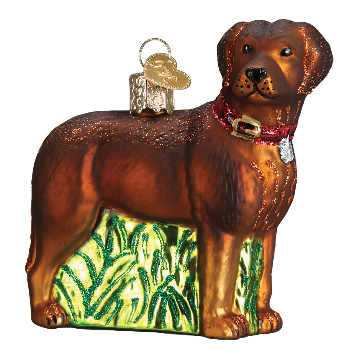 Ornament, Standing Chocolate Lab