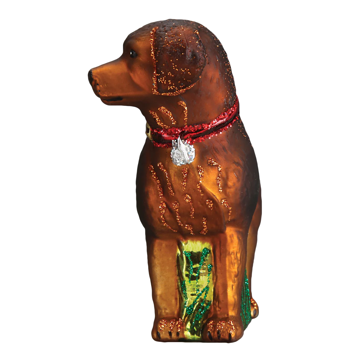 Ornament, Standing Chocolate Lab