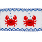 Boy's Crab Smocked Royal Blue Gingham Shorts Set