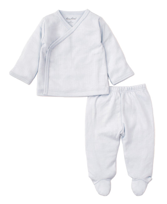 Pointelle Cross Tee & Pant Set