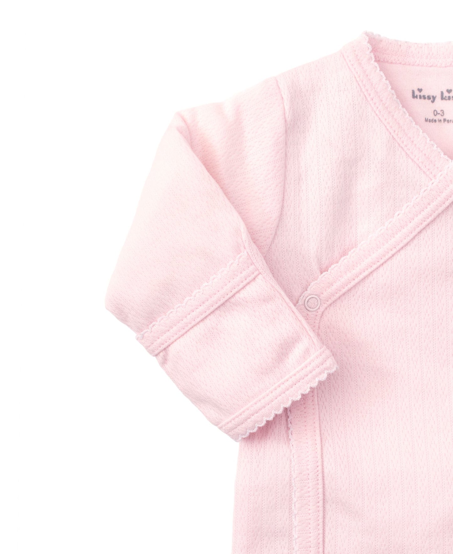 Pointelle Cross Tee & Pant Set