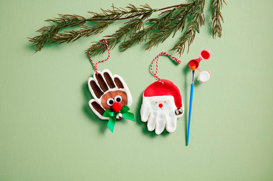 Christmas Handprint Ornament Kit, Santa