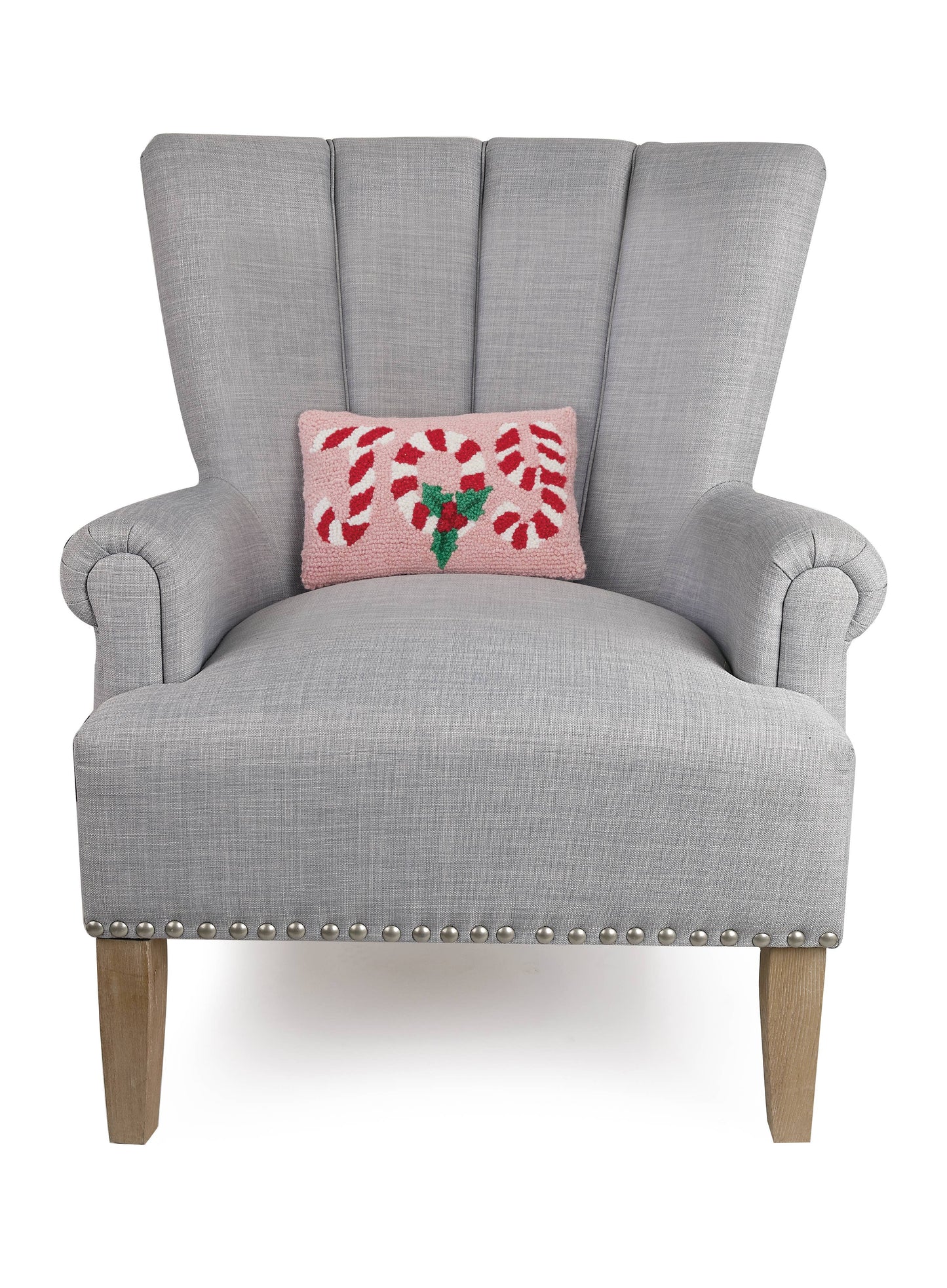 Hook Pillow, Candy Cane Joy