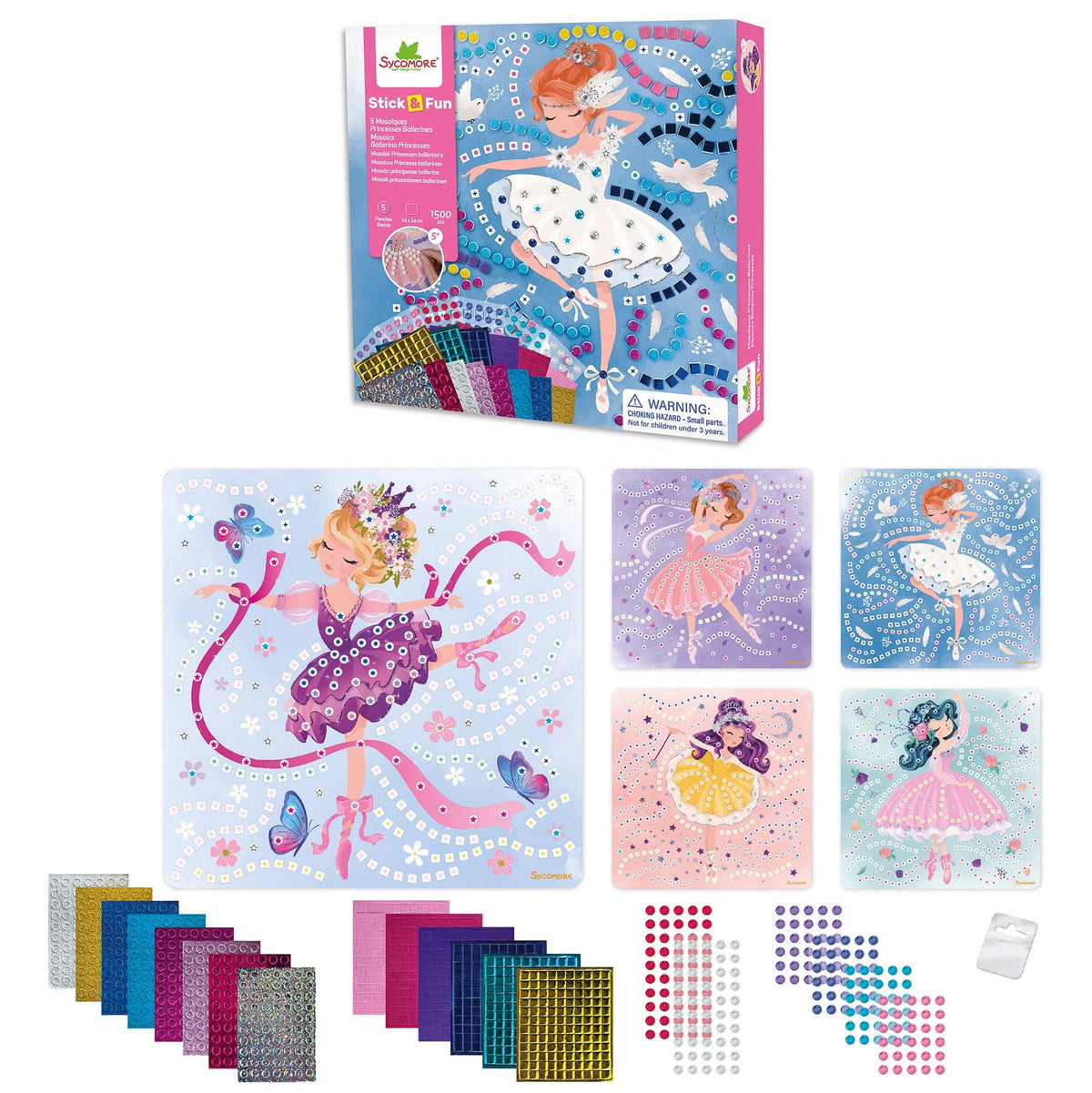 Stick'N Fun - Mosaics Ballerina Princesses