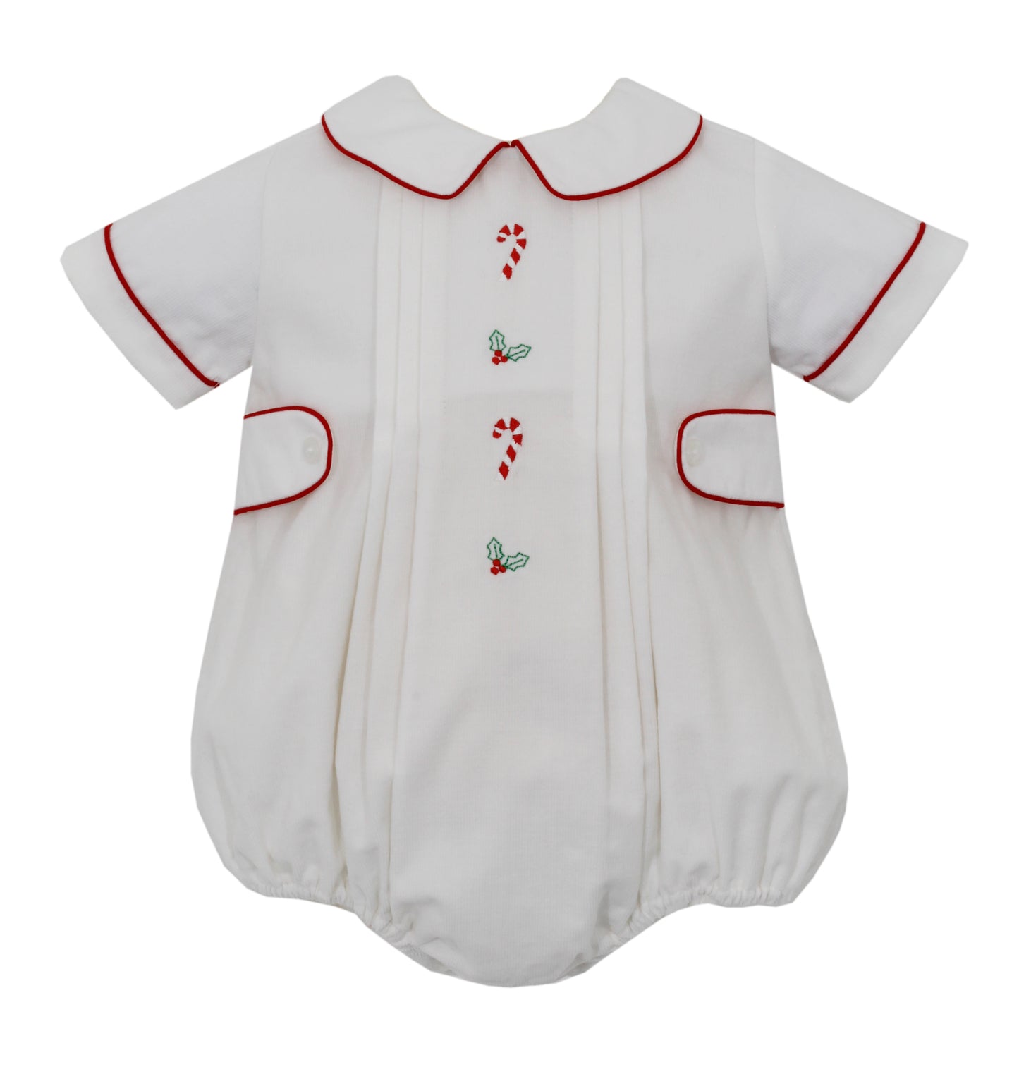 Boy Candy Canes White Cord Bubble