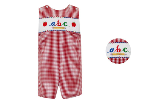 ABC Red Gingham Short Jon Jon