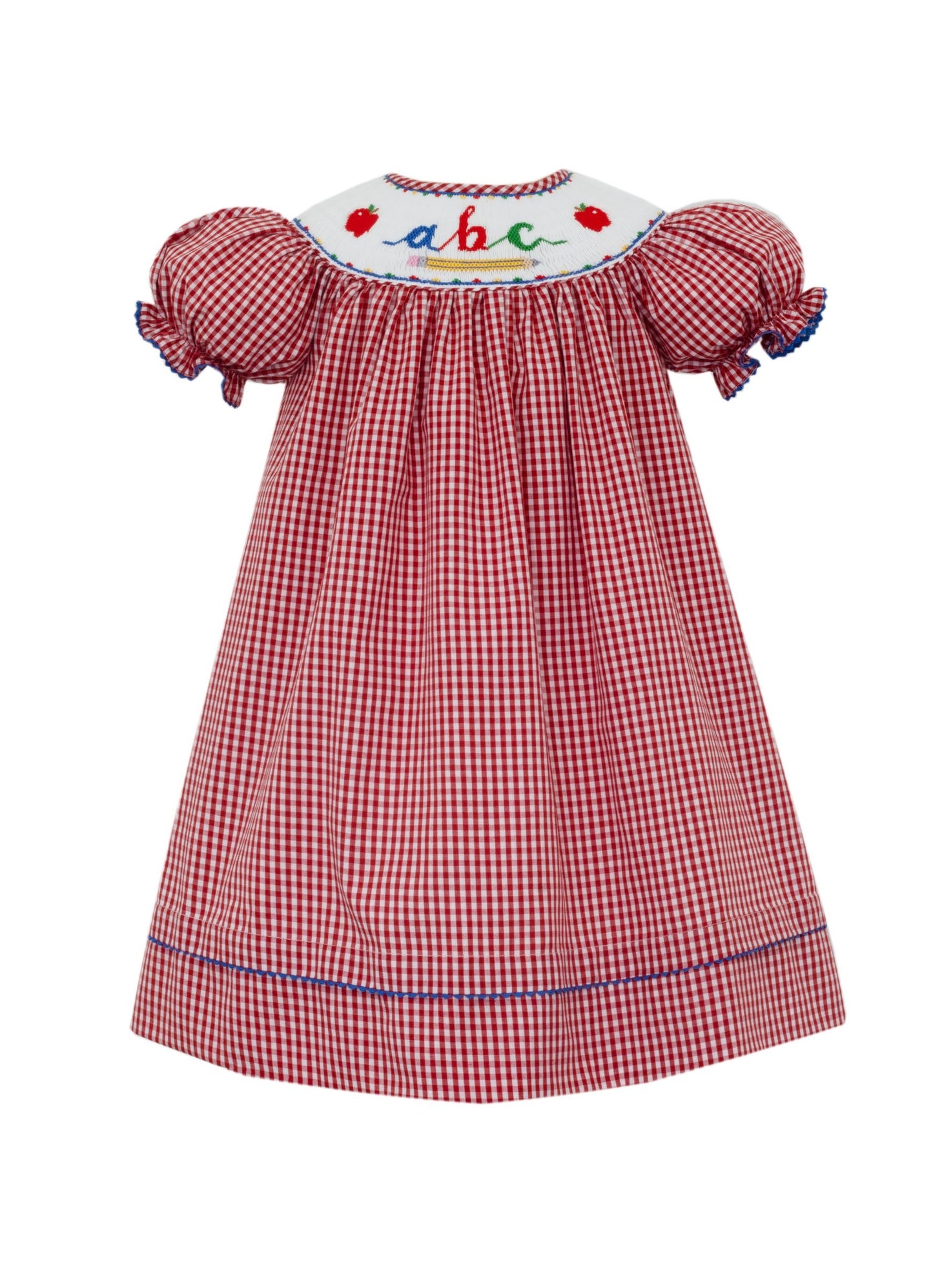 ABC Red Gingham Bishop Dress