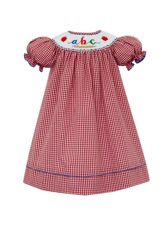 ABC Red Gingham Bishop Dress