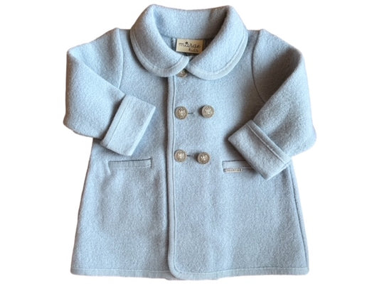 Light Blue Unisex Double Breasted Coat