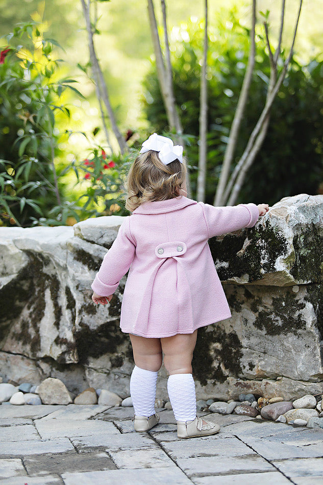 Pink Single Breasted Coat