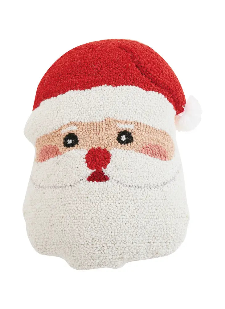 Hook Pillow, Shaped Santa Face