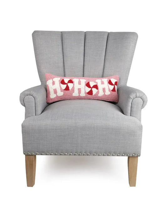 Hook Pillow, Candy Cane Ho Ho Ho!