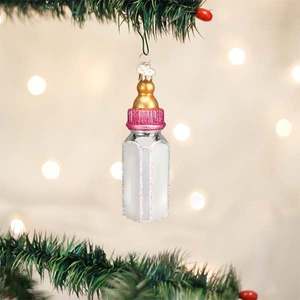 Ornament, Girl Baby Bottle
