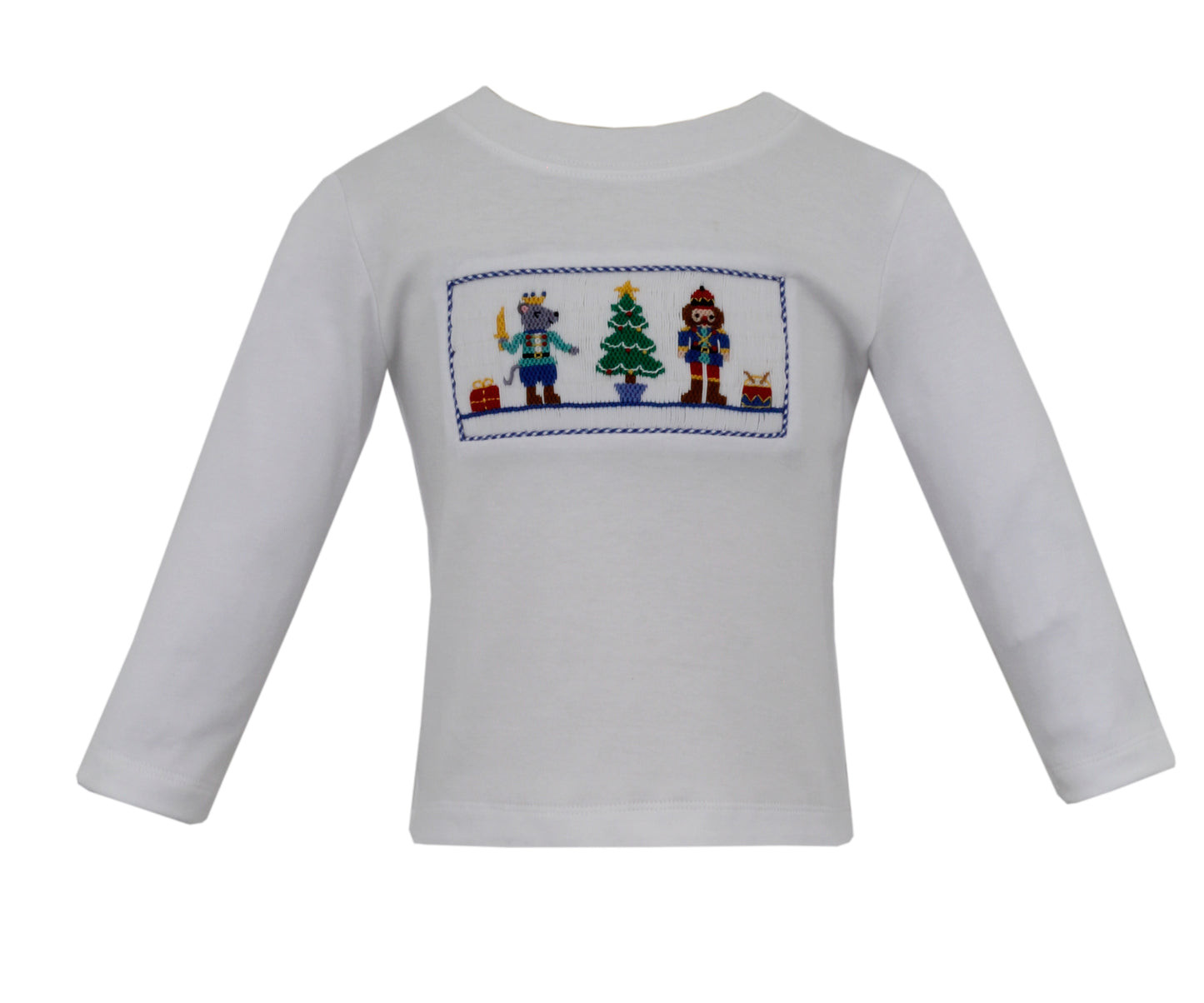 Boy Nutcracker Smocked Long Sleeve T-Shirt