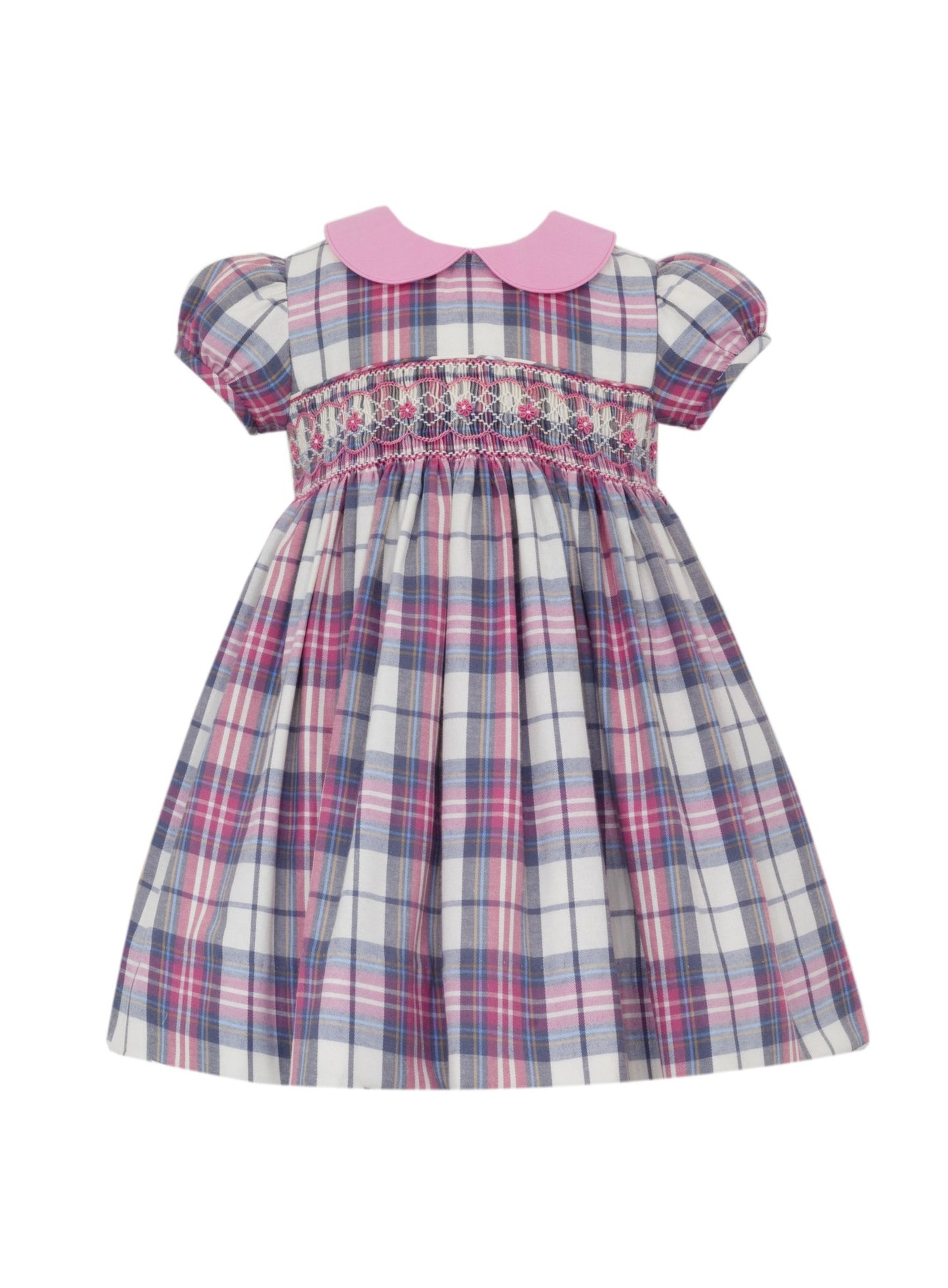 Ivanna Pink & Ivory Plaid Float Dress
