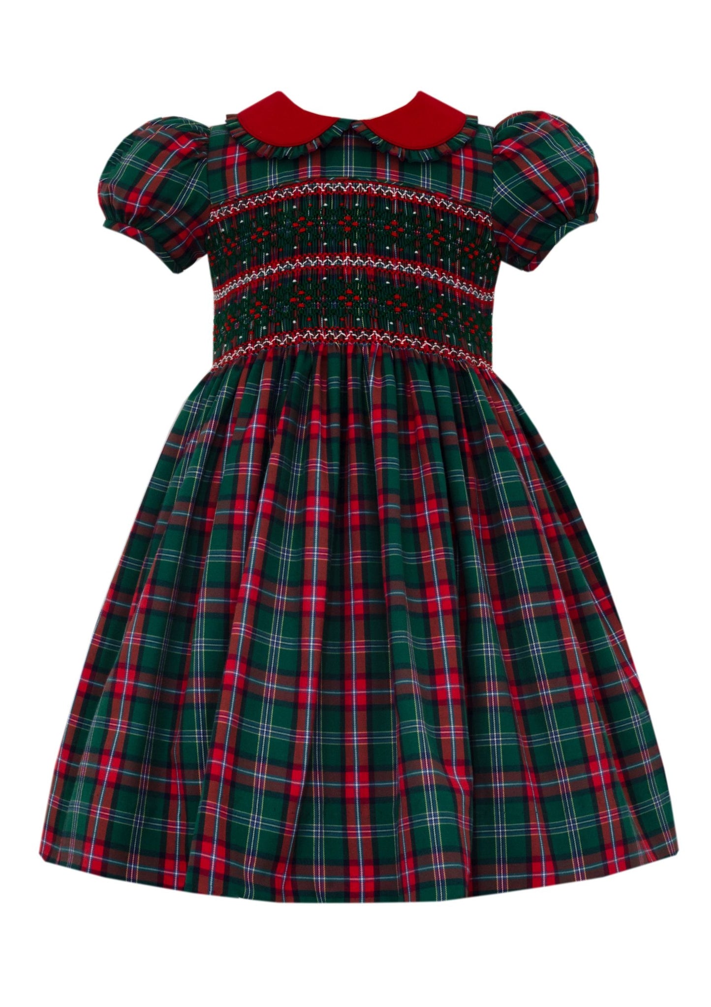 Madison Green & Red Plaid Dress