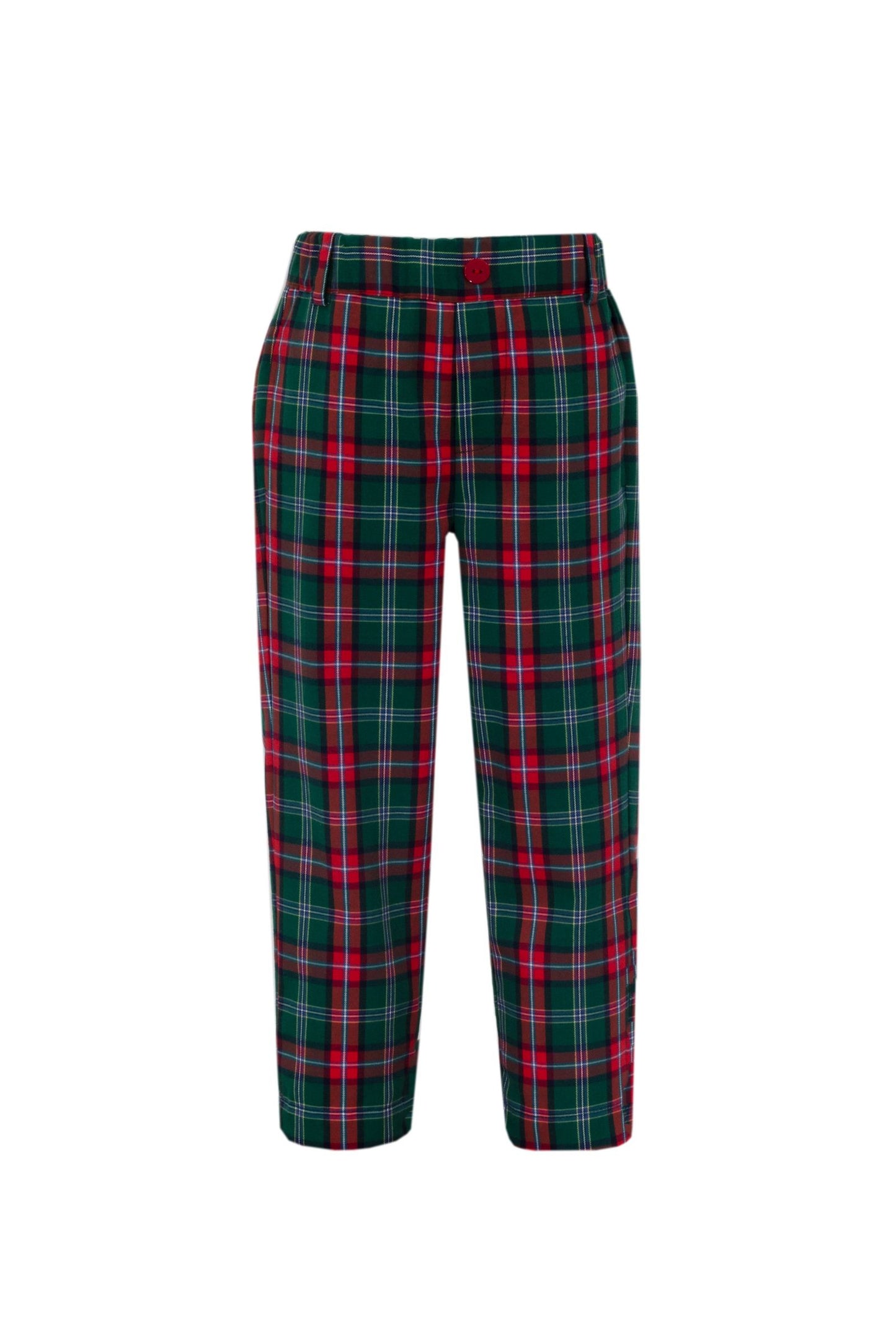 Michael Green & Red Plaid Boy Pants