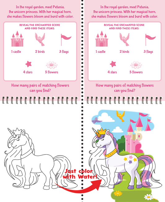 Color With Water - Unicorns