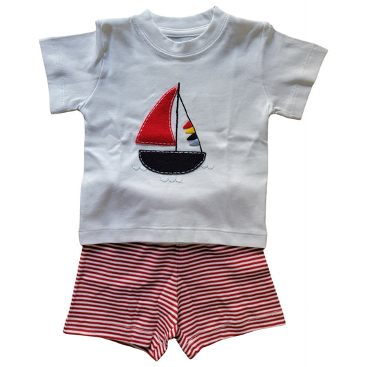 Boy's Colorful Sail Short Set