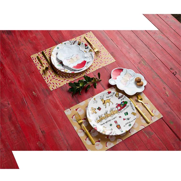 Santa Melamine Plate