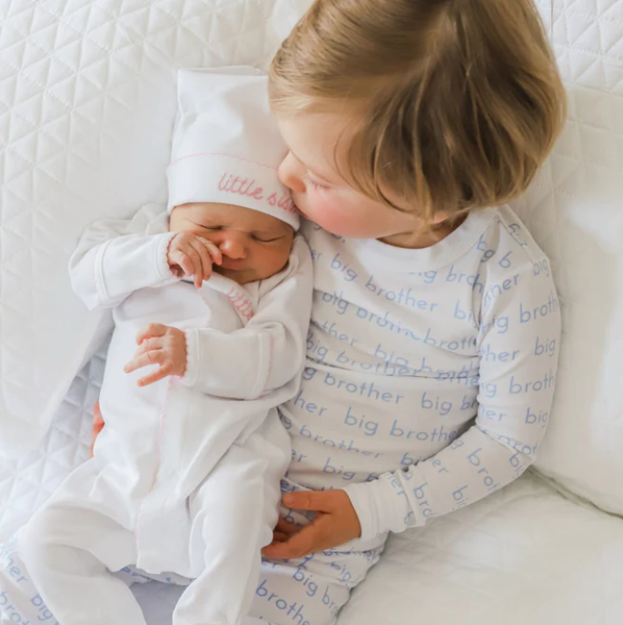 Big Brother Print Long Pajama Set