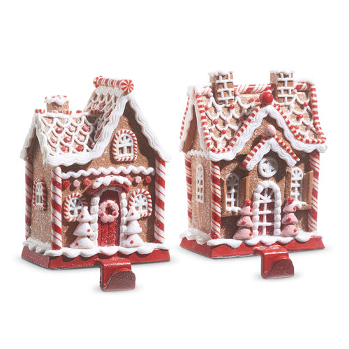Gingerbread Stocking Holder, 6.5" (sold individually)