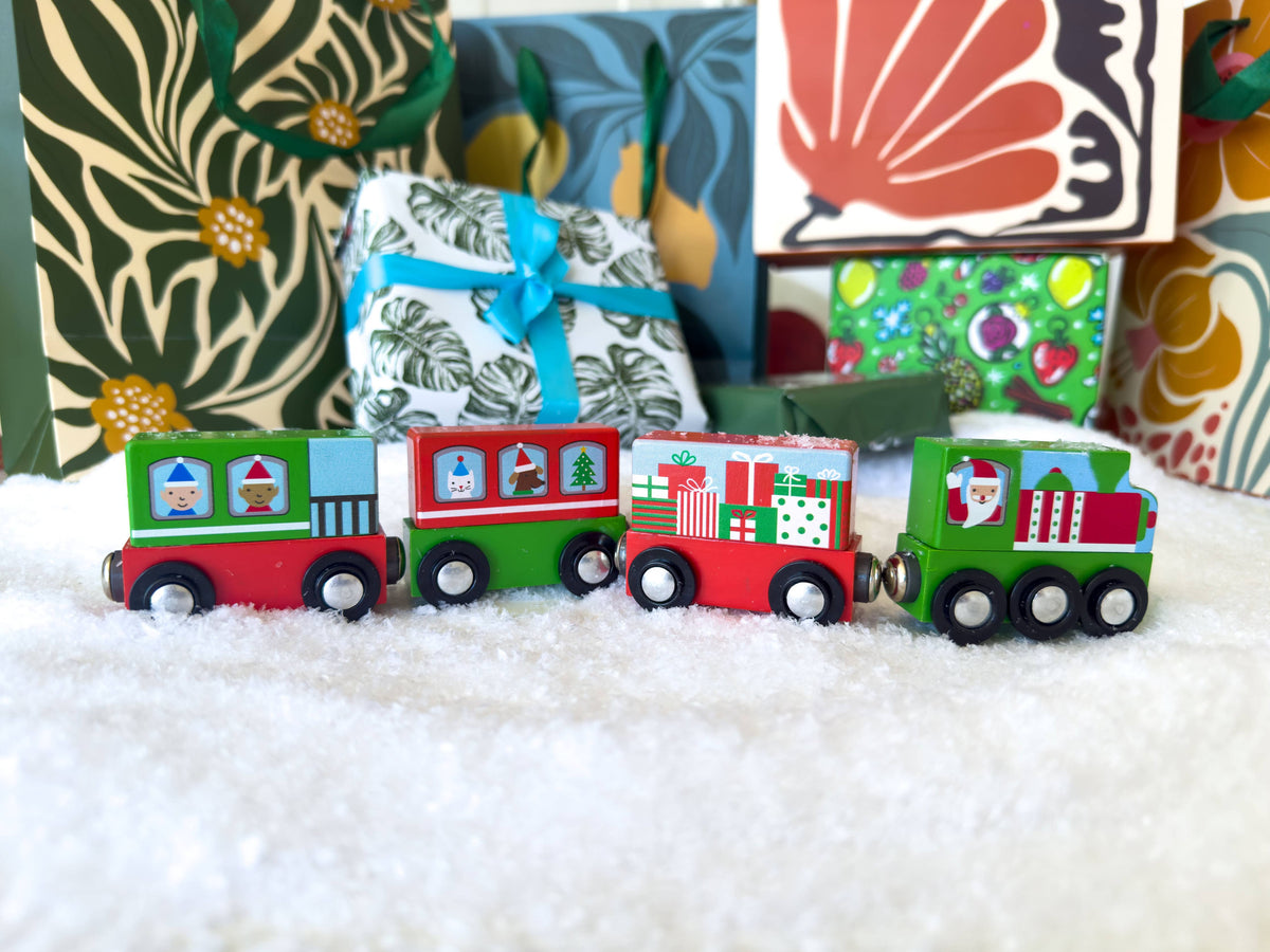 Magnetic Christmas Train Mighty Minis - Set of 4