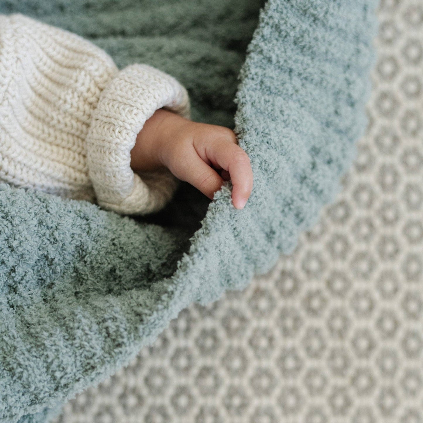 Waffle Knit Receiving Blanket, Elm