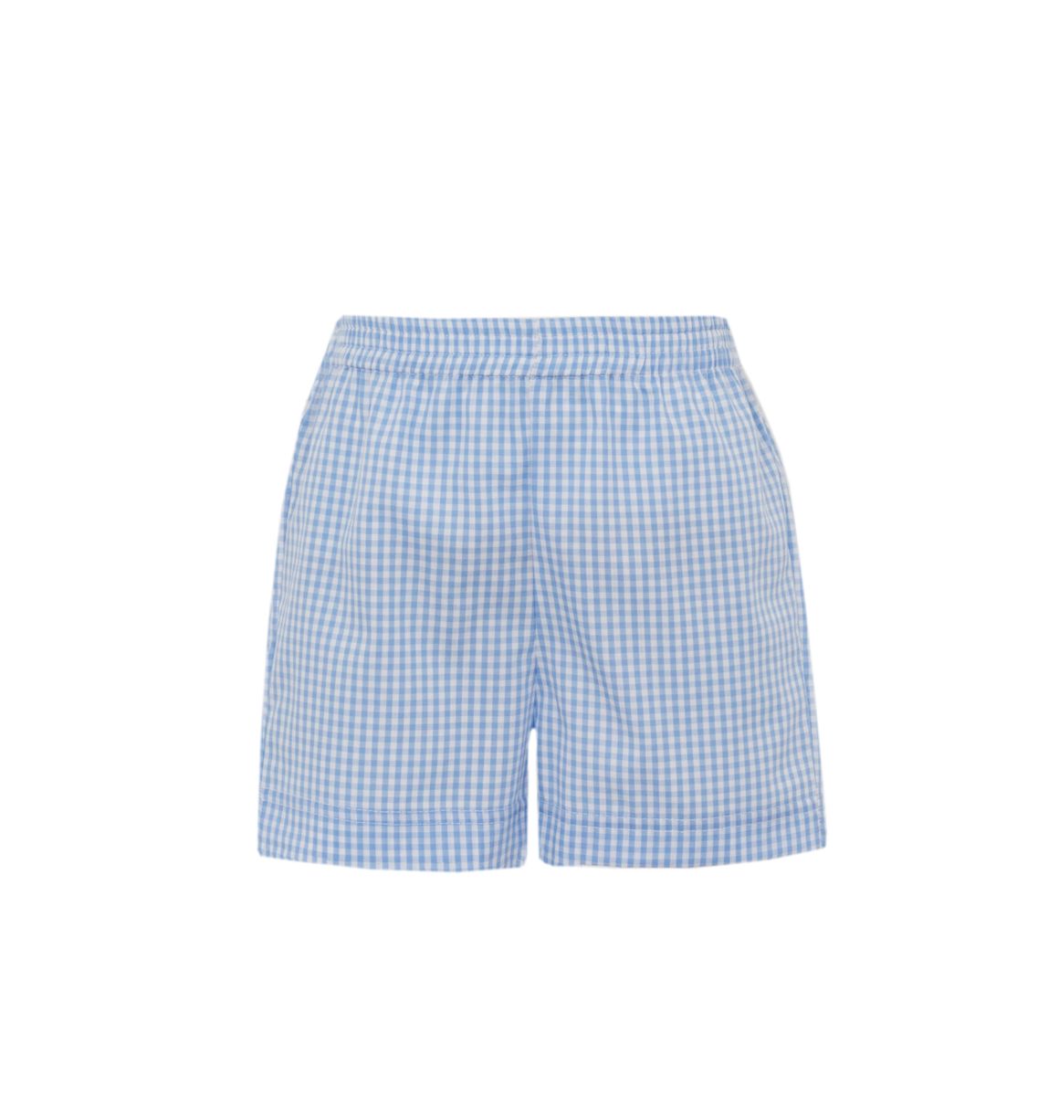 Boy's Blue Gingham Shorts