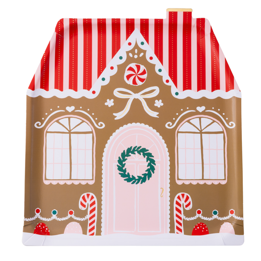 Sweet Gingerbread House Plates