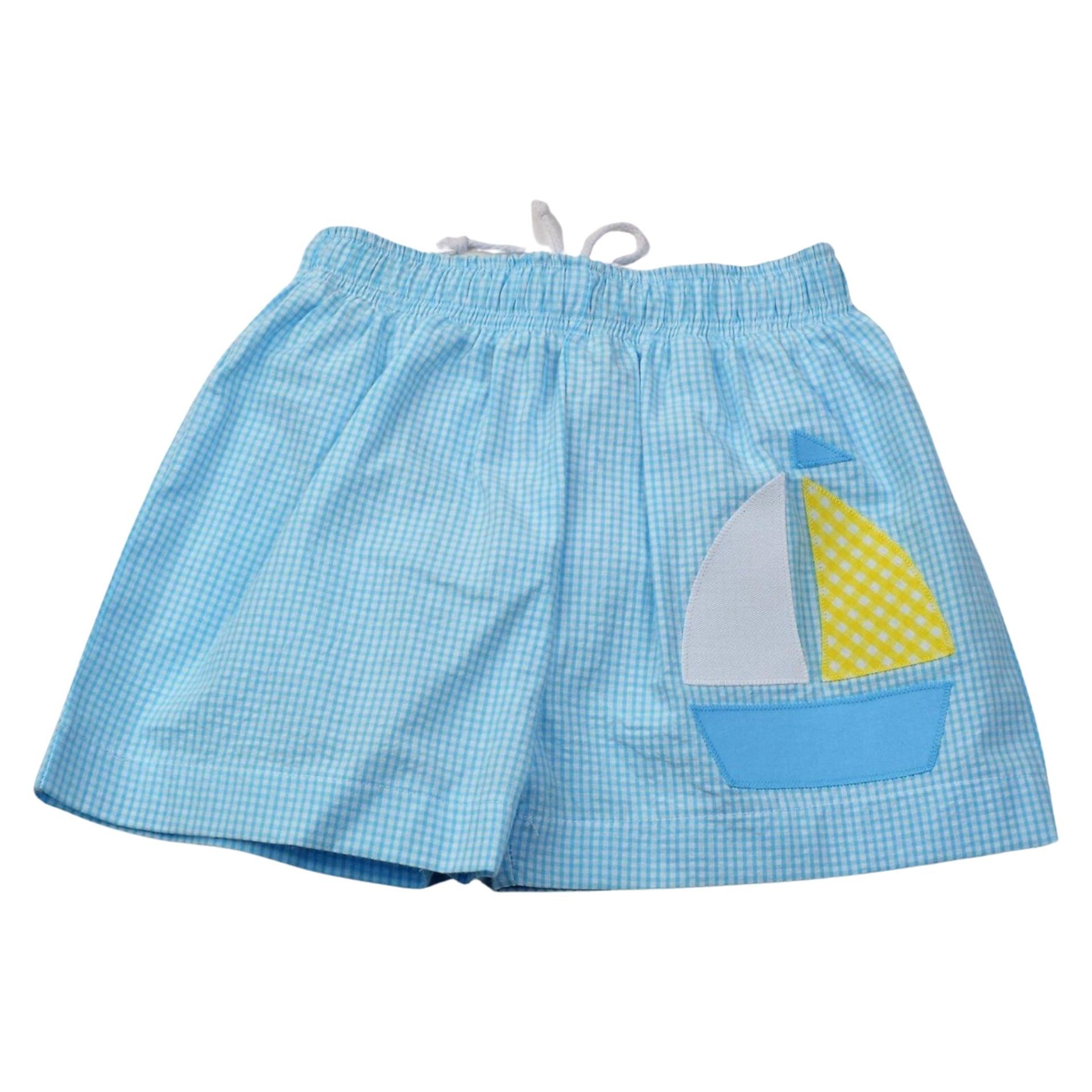 Gingham cheap swim trunks