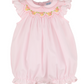 Angel Wing Pink & Yellow Floral Smocked Bubble